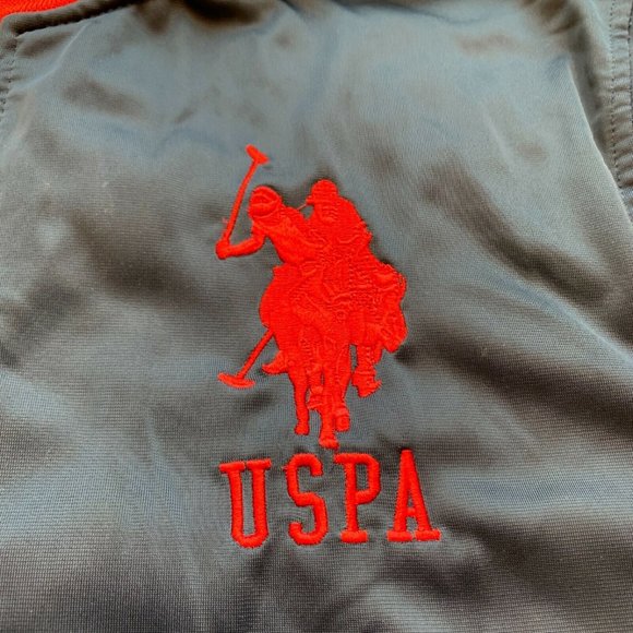 US Polo Assn. Full Zip Superior Quality Bomber Jacket Fleece Lined Logo L EUC - Picture 4 of 12
